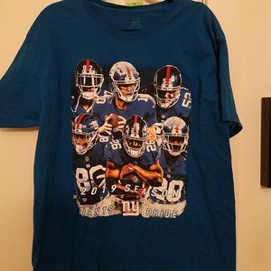 NY Giants 2019 Giants Pride Roster Names T Shirt Men's Large Eli Manning